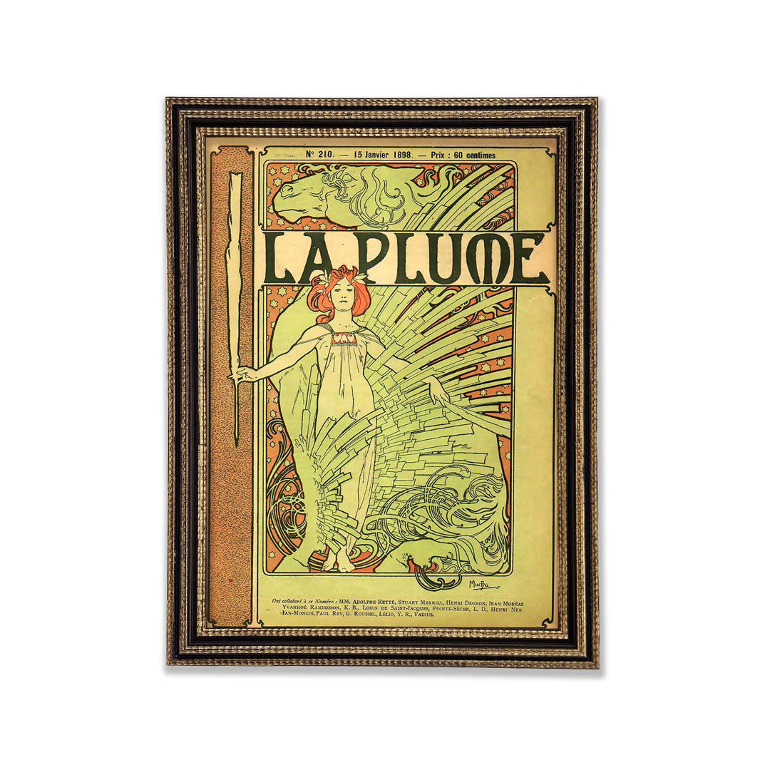 Alphonse Mucha La Plume - Druck