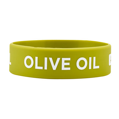  Silicone Squeeze Bottle Band 10 Count 2.75 Inch Dishwasher Safe Condiment Identification Band, Olive Oil Green Non-Slip Label Band for Condiment Labeling at Restaurants, Food Trucks