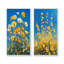 «Yellow Daylight Joy Wildflowers I» - Collection d'art mural floral 2 panneaux-2079655710-2079655683