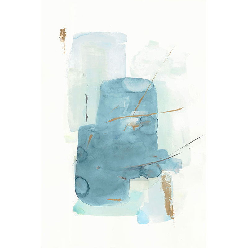 Aquarela Azul II Painting by Eve Fairwell, Image Brush Gel