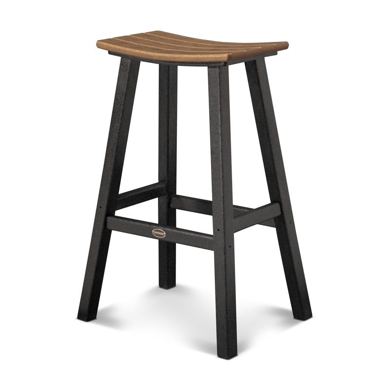 Tabouret de bar 30 po POLYWOOD Contempo, Noir, Teck