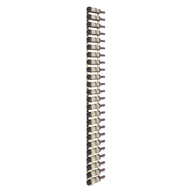 Indurial 48-Bottle Wall-Mounted Metal Wine Rack Kit in Golden Bronze – 96" Tall