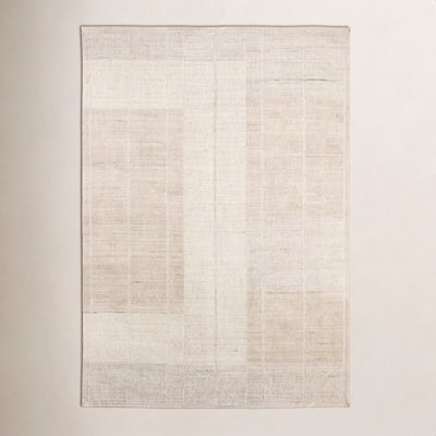 Nona Tan Hand-Woven Striped Rug