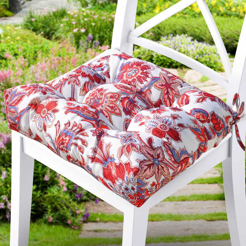 Single Seat Outdoor Cushion Patio, Red