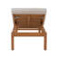 Chaise longue d'extérieur en bois d'eucalyptus massif