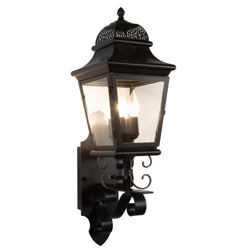 Steel and Solid Brass Armed Sconce