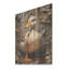Élégance à plumes de canard gris et jaune - animal canard sur bois-1693918912