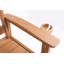 Banc minimaliste en bois de teck avec acier inoxydable 304