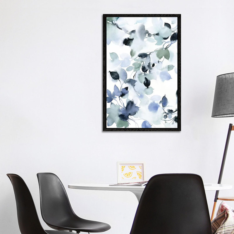 Let Go II by Stephanie Ryan - Painting on Canvas, 101.6cm H x 66.04cm W x 3.81cm D, Black Floater Framed