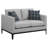 Jared Upholstered Track Arm Loveseat Light Grey