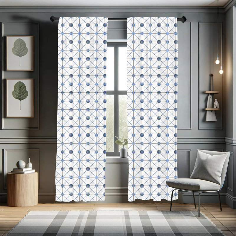 Semi-Sheer Rod Pocket Sliding Panel, 28" x 95"