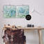 "Blue Apple Blossoms", ensemble de 2 toiles murales par Nan-1358985294