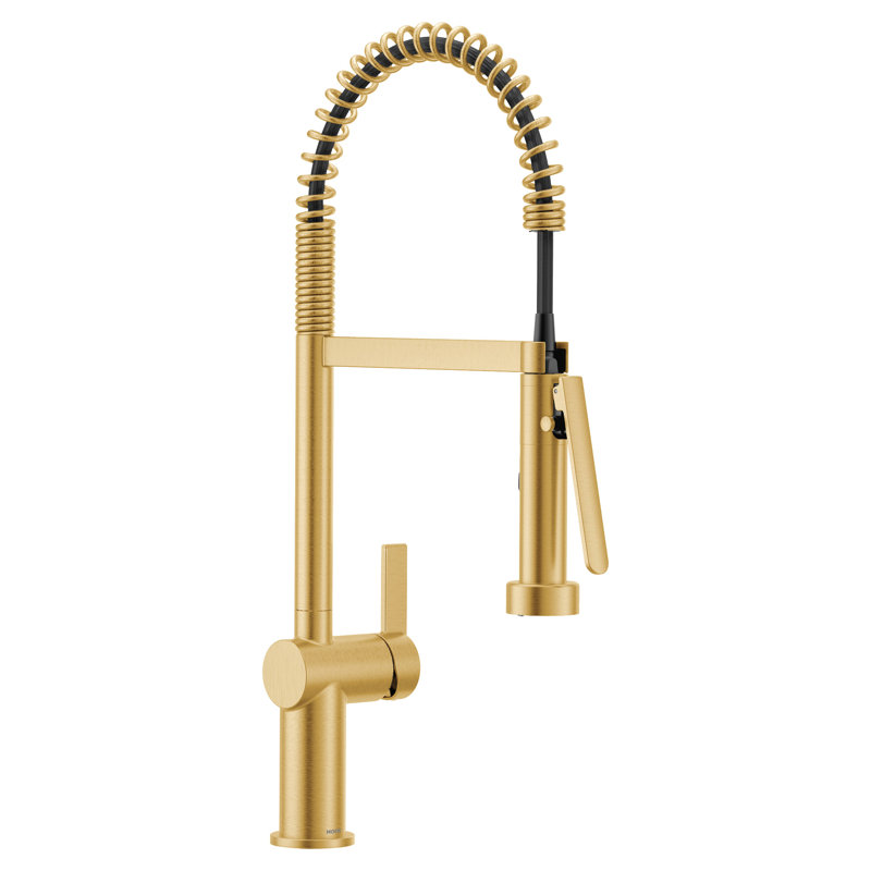 ROBINET DE CUISINE MOEN CIA SPRING avec Power Boost Pro, Or brossé