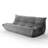 Armless 3-Seat Togo Three Seater Large Bean Bag Sofa-115636736-113399986