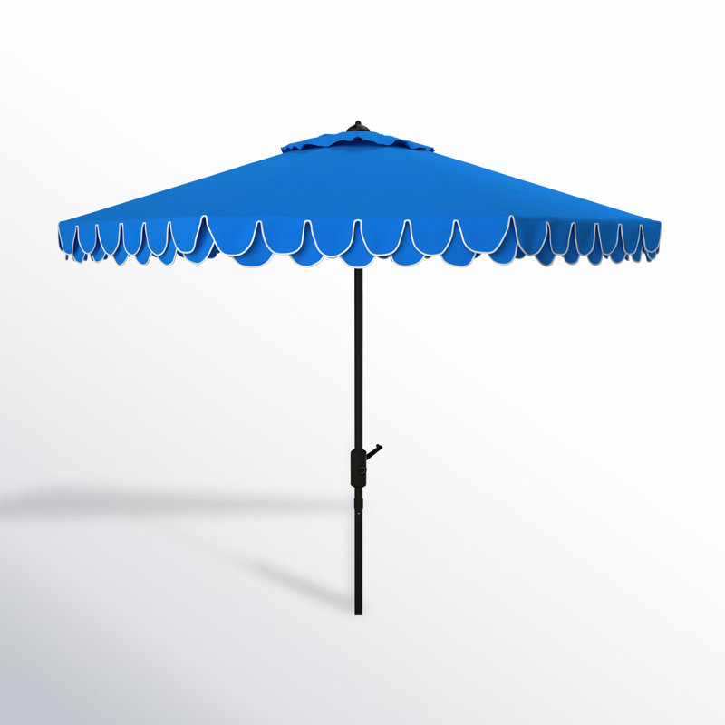 Iago Outdoor Umbrella, Pacific Blue, Brown