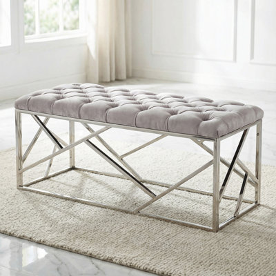 Annloraine Velvet Upholstered Bench