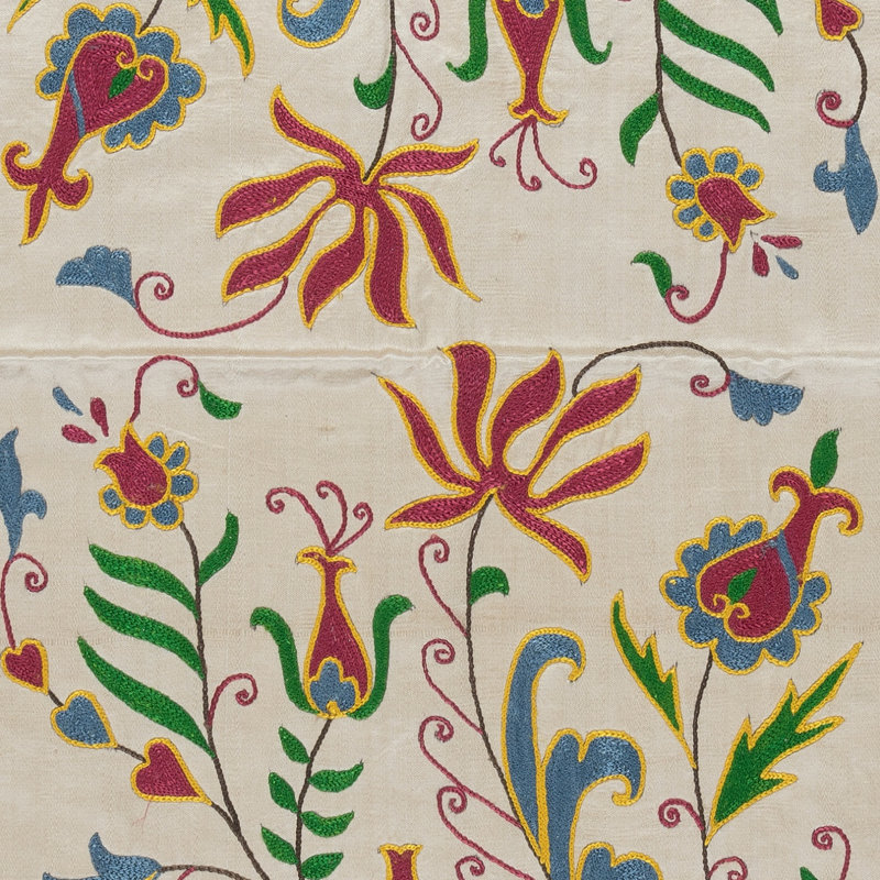 20 x 39 po, suspension suspendue moderne en 100% soie Suzani Nouvelle housse de table décorative avec motif floral