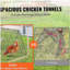 Tunnels à poulets, 118,1 x 28 x 24,2 pouces (L x l x H) tunnels à poulets pour la cour, tunnels à poulets portables pour une installation facile à l'extérieur, poulailler, convient aux poulets, aux canards, aux lapins