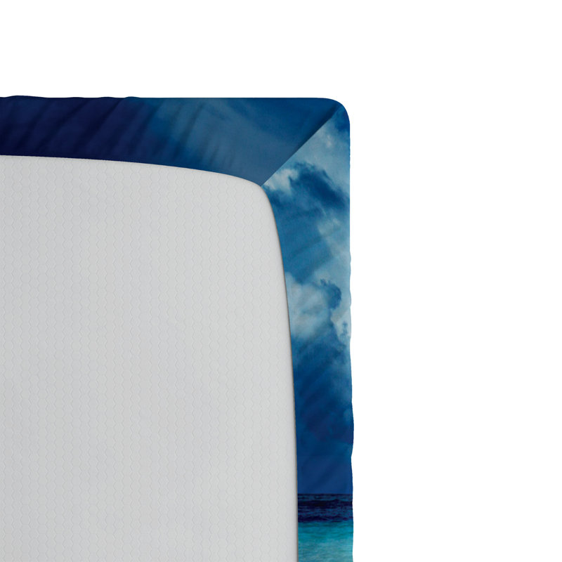 Ensemble de 2 draps-housse Ambesonne Ocean, Drap-housse pour lit simple