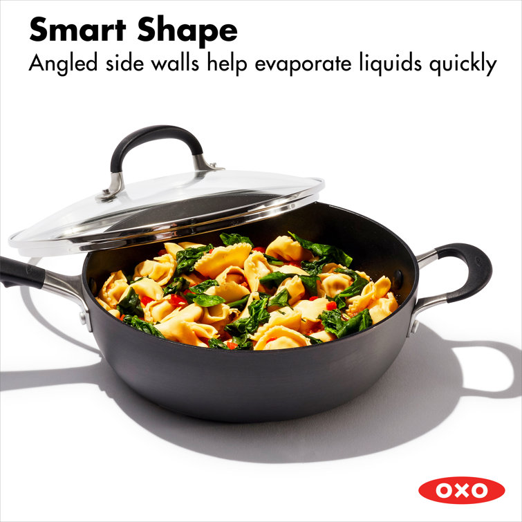 OXO 7 in. Non Stick Hard-Anodized Aluminum Saute Pan with Lid & Reviews