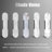 20" Dimmable Flush Mounted Wall Sconce with Alabaster Shade (Bulbs Included)-1791554911