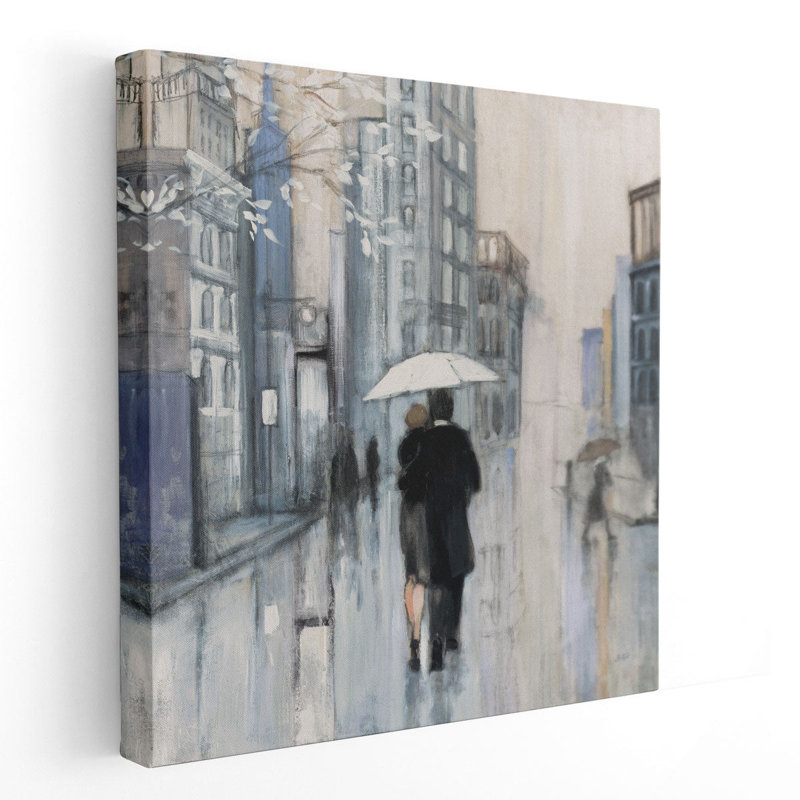 «Spring Rain New York», reproduction d'art sur toile, H 30 po x l 30 po