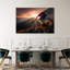 «Epic Mountain Biking Sunset», impression spectaculaire sur un paysage contemporain de montagne-129709317