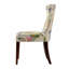 Chaise d'appoint rembourrée, blanc cassé / imprimé floral sur tissu