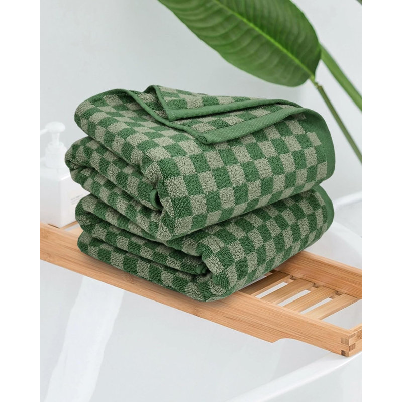 Cotton Bath Towel, Green