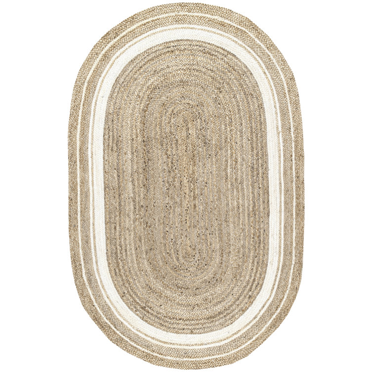 Ankita Bordered Jute Area Rug