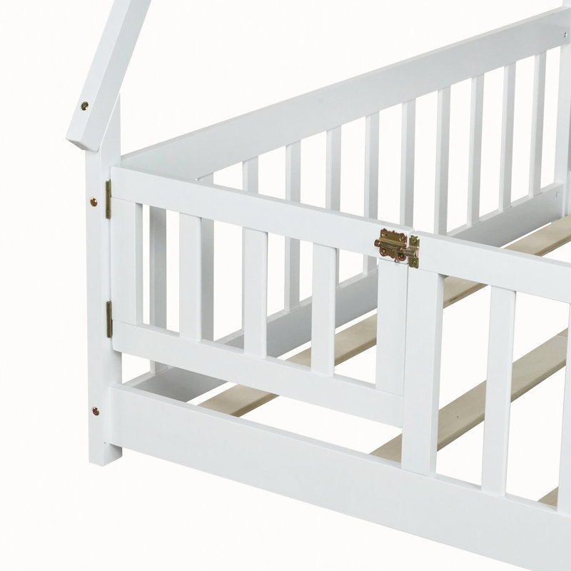 Lit en bois en forme de tente, lit tipi, Simple, Blanc