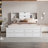 Brackney Platform Bed with Storage Headboard and 8 Drawers-887305861-887305862