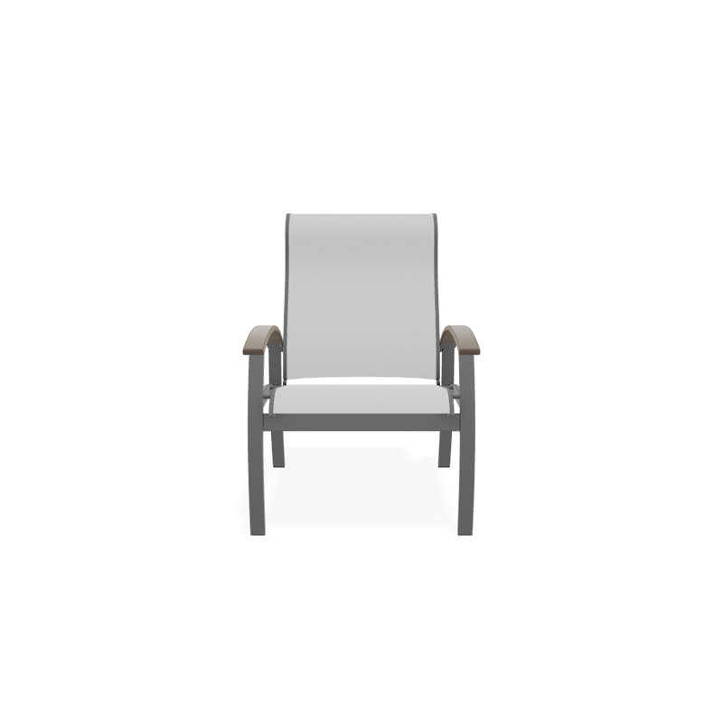 Chaise de patio Askar, Désert, Graphite texturé, Blanc 6D Sunbrella®