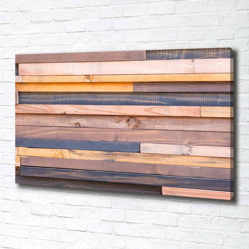 Wooden Wall - Wrapped Canvas Print