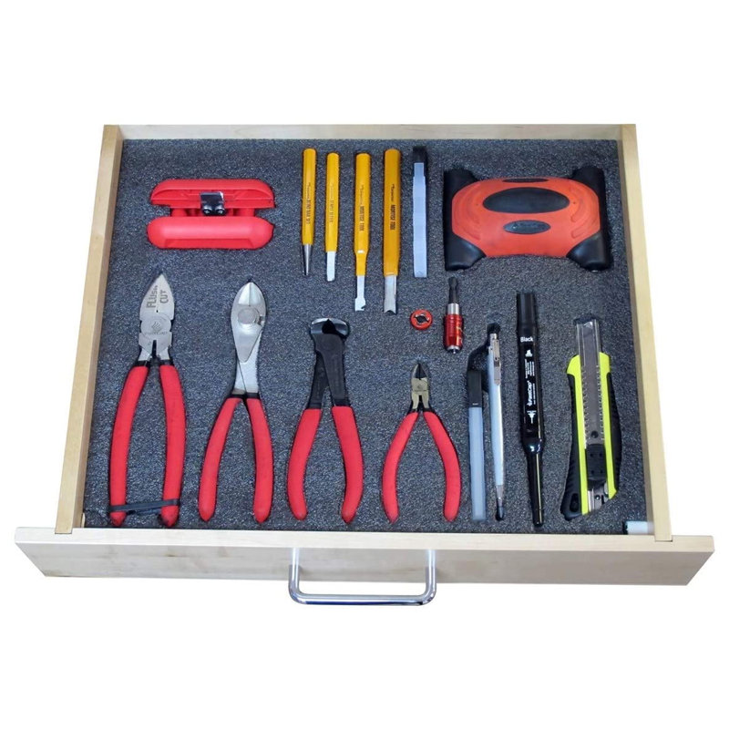  Tool Drawer Organizer Customizing 30Mm Foam Sheet, Black (4 Pack)