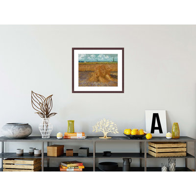 Wheat Field by Vincent van Gogh -Framed Giclee Print