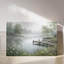 Toile encadrée «Silent Waters Misty Lakeside Dock»