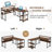 59.05'' Reversible L -Shaped Desk with Monitor Stand