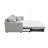 Gray Chenille Sleeper Sectional Sofa W/ Storage & 2 Toss Pillows