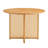 Chinese Countryside Retro Solid Wood Round Table: Simple Modern Imitation Rattan Design, Ideal For Dining Rooms, Living Rooms, Offices – A Versatile Wooden Table/Desk Blending Nostalgia And Contemporary Style