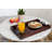 Wooden Serving Tray With Handle, 20” X 12’’, Wooden Tray With Handles, Serving Tray With Handles, Dark Brown