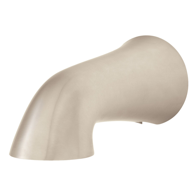 Garniture de douchette de baignoire murale Caspian, Nickel brossé