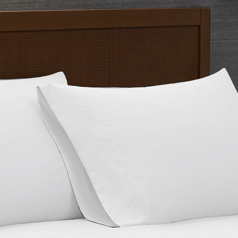 Ensemble de draps London Fog, Ensemble de draps pour très grand lit divisé + d, Blanc