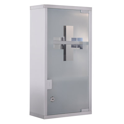 Laneigh Surface Mount Frameless Medicine Cabinet with 3 Shelves