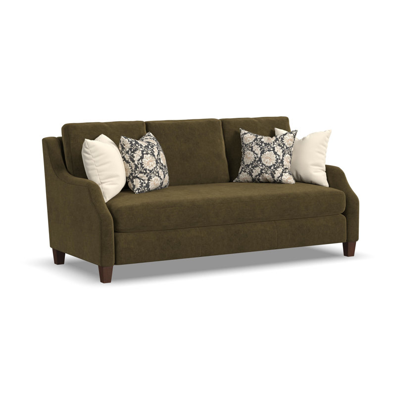 Gianna Bench Sofa, Green Polyester, No