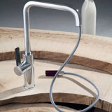 Italian Pull Out Single Handle Kitchen Faucet With Accessories