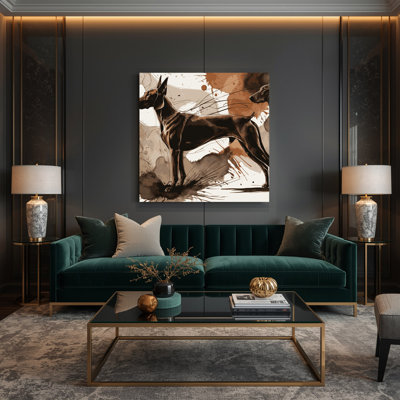 Dogs Ibizan Hound Beige Canvas Wall Art