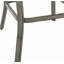 Table d'appoint / table basse en métal peint, table en fer robuste avec finition thermolaquée, utilisation à l'extérieur