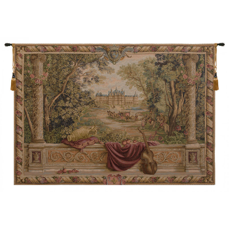 Loom Woven Cotton Blend Wall Hanging, 34" H x 44" W x 0.1" D