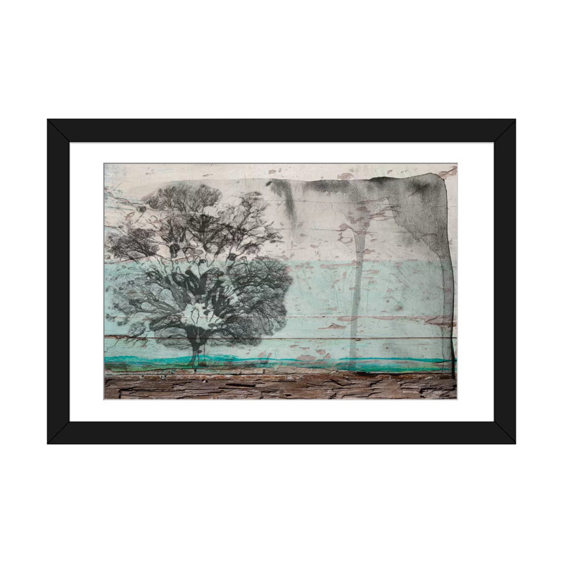 «A Clear Transfert», impression sur toile, H 16 po x l 24 po x P 1 po, Papier d'art encadré noir, Blanc